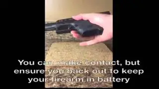 Semi-Automatic Slide in Battery During Contact Shot