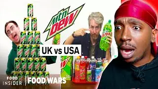 Gamer Reacts To US vs UK Mountain Dew | Food Wars