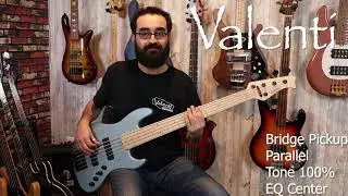 Пятиструнная бас-гитара Valenti V21-J5 с электроникой Delano.