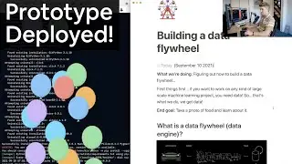 Deploying a food image collection app for a machine learning project