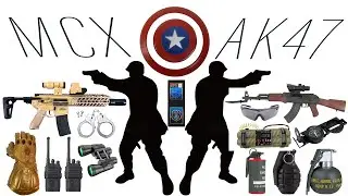U.S. Tactical Police-Style Toy Weapons Unboxing | Carbine, SMG, Assault Rifle assault rifle | Review