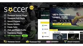 Soccer - Sport WordPress Theme for Football, Sport Club, Sport Team | Themeforest Website Templates