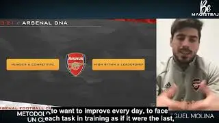 Full presentation of Arsenal's game model by Miguel Molina