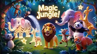 Watch This Jungle Glow! 🌟 Relaxing Animal Fun for Curious Kids