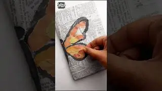 EASIEST Newspaper Collage 😍 #surabhikalakar #art