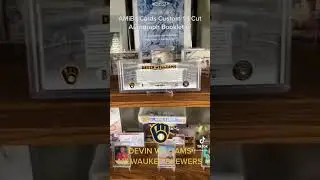 AMiBa Cards Custom 1/1 Cut Autograph Booklet Card of DEVIN WILLIAMS - BREWERS! Commissions Open!
