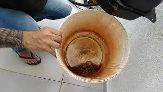 FERRUGEM NO TANQUE DA BIZ 100 ANO 2014, MEC&Acirc;NICO CONDENOU,CONSEGUI RESOLVER IRRA!!!