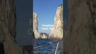 Faraglioni rock formations in Capri, Italy