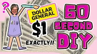 🌺 60 SECOND DIYS using $1 EXACTLY DOLLAR GENERAL Items + DOLLAR TREE DIYS🌺