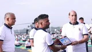 International Day of Yoga  onboard #INSVikrant