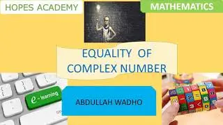 When two complex numbers are equal