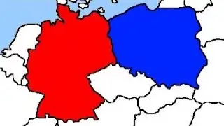 Germany vs Poland - A Mapping Animation (With Close Allies)