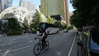 [4] Seattle Wa 🇺🇸 Amazon Spheres street Walk Video 2024 #seattle #travel #usa #amazon