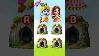 Focus test for genius radha and krisna #short #shorts #focus test #cartoon #krishna
