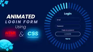 Animated Login Form Using HTML & CSS