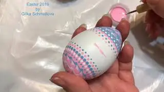 Pastel Easter eggs pysanky by Gitka Schmidtova
