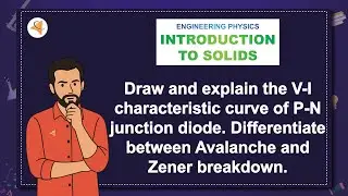 (V4-RU3-Phy) LAQ-10: Draw and explain the V-I characteristic curve of P-N junction diode....