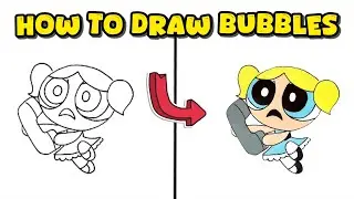 How to Draw Bubbles from The Powerpuff Girls &ndash; Step-by-Step Character Art