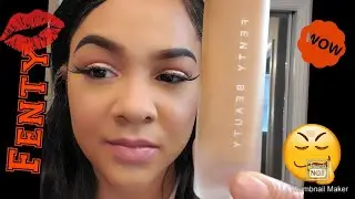 #fentymakeup #colorpop #review  using fenty foundation/ full makeup chitchat