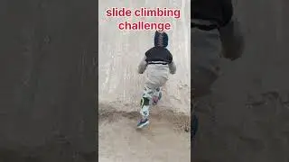 slide climbing challenge# funny kids #kids physical activity #outdoor play#shorts#viralvideo