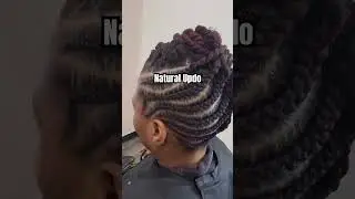 Natural hair updo! Healthy hair is an option! #locs #hairstyles