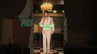 #Floral Embroidered Tailored Jacket| hand painted #Blazer#suit #Pastel color #Jodhpuri for men#groom