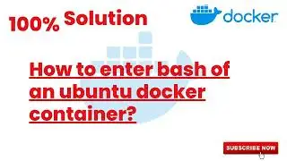 100% Solutions | How to enter bash of an ubuntu docker container | Docker Tutorials24