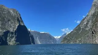 Fiordland, Milford Sound, New Zealand - Relaxing Jazz Music with Scenic Background for Calm Ambience