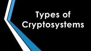 Types of Cryptosystems | Suraj Mundalik