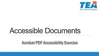 PDF Accessibility Exercise