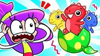 How Was Dino Baby Born? 🦖 Where Did He Come From? 💚 Funny Game Cartoons For Kids