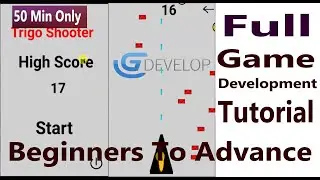 GDevelop -  Trigo Space Shooter Full Game Development Tutorial