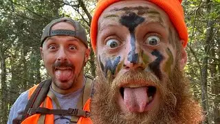 HUNTCAMP 2023(day 1 of 3)huge buck encounter!!