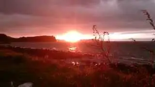 Unzen City, Nagasaki JAPAN : Pre-Typhoon Sunset