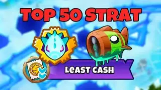 Least Cash Bloonarius Strategy || Top 50 || Frozen Over BTD6