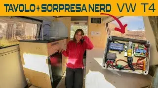 Costruiamo il tavolo con il supporto Lagun e mostriamo la centralina del camper VW T4!  🚐