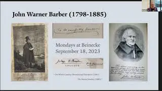 John Warner Barber with Michael Morand, Mondays at Beinecke: September 18, 2023