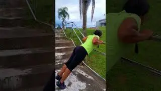 Flex&atilde;o de Bra&ccedil;o Simples no Guarda-Corpo