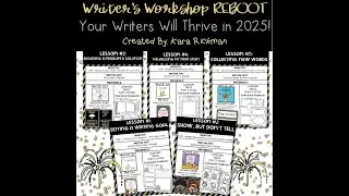 Writer's Workshop Lesson #5: Visualizing My New Story