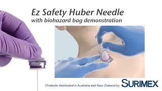 Surimex: Ez Safety Huber Needle (with bio-hazard bag)