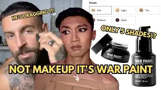 REACTING to War Paint for MEN (mens makeup brand)