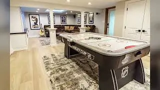 Commack Basement Renovation with Before and During flashes-