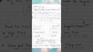 &ldquo;Respiratory System Handwritten Notes ✍️ #biology  | Class 10 & Competitive Exams&rdquo;