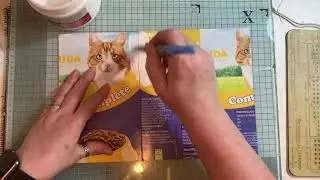 Let’s make : Collaged Journal Cover using a recycled box
