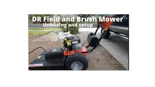 DR Field and Brush Mower Pro-26 Unbox and setup