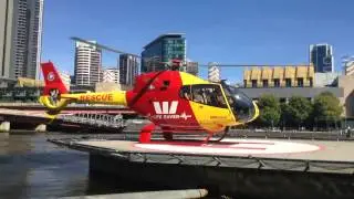Westpac surf rescue helicopter take-off