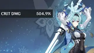 What 500% Crit Damage Eula Looks Like
