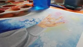 Satisfying gouache painting /Brushstrokes Of Love |Short film  #artprocess #sonyzv1 