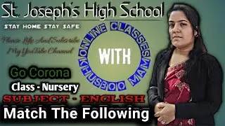 Match the Following-English-23-7-20-By Khushboo Mehta