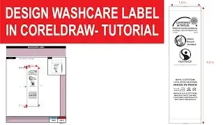 Washcare label designing in coreldraw  -Tutorial